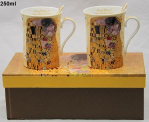 KPL.DWÓCH KUBKÓW Z ŁYŻECZKAMI BOX-18